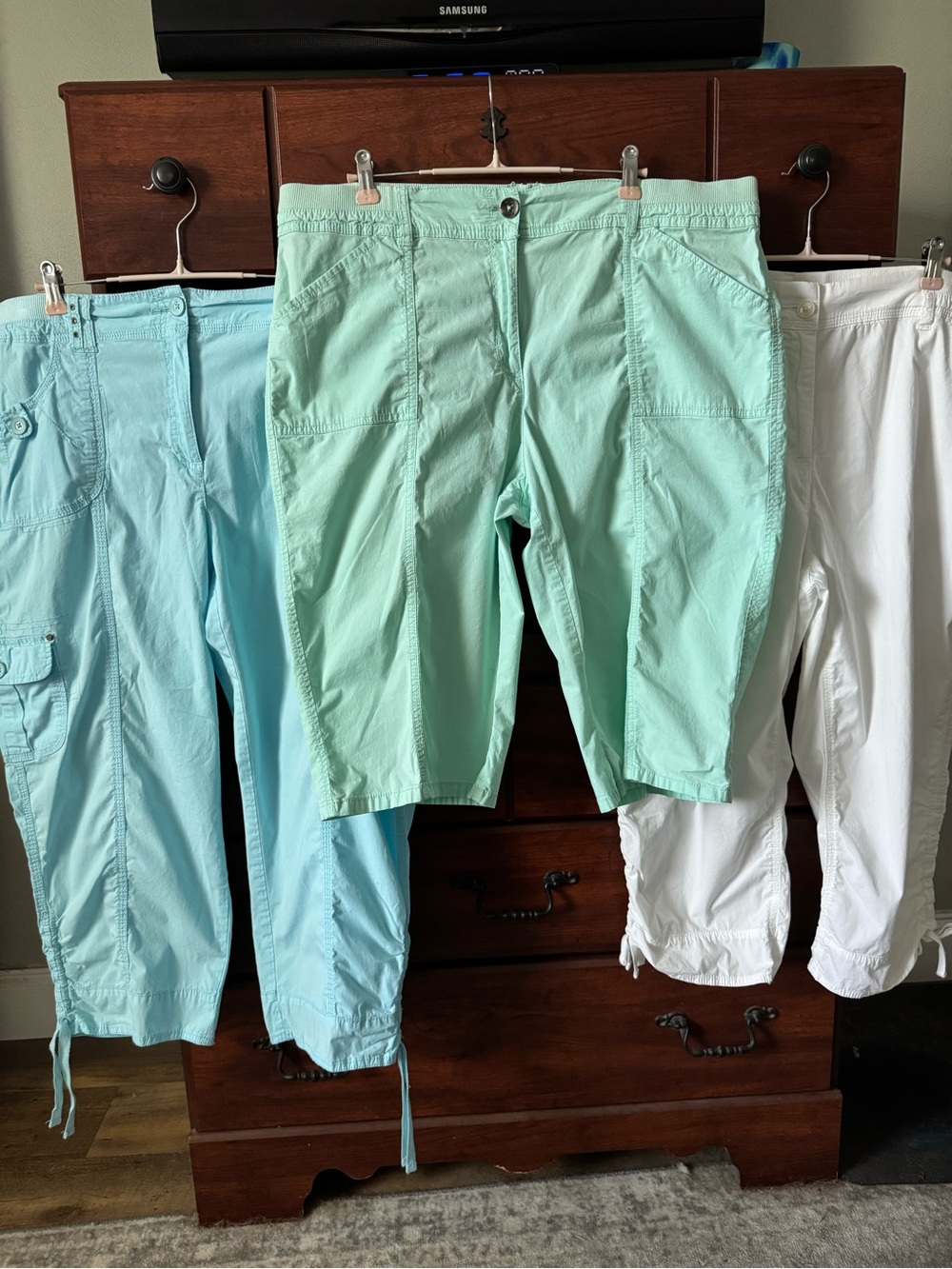 Chico's Mint Green Bermuda Shorts